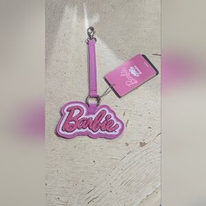 Roots Pink Leather Logo Charm